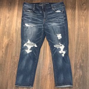 American Eagle super skinny and distressed jeans